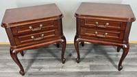 Pair of Bedside Tables Vintage French Nightstands Cabinets (1 of 13)