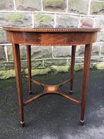 Quality Edwardian Inlaid Mahogany Occasional Table (7 of 7) Quality Edwardian Inlaid Mahogany Occasional Table (7 of 7)