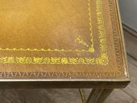French Brass Square Leather Top Coffee Table (24 of 28) French Brass Square Leather Top Coffee Table (24 of 28)