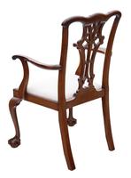 Set of 8 (6+2) mahogany dining chairs Georgian revival C1910 (3 of 11) Set of 8 (6+2) mahogany dining chairs Georgian revival C1910 (3 of 11)