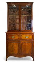 Antique Georgian Mahogany Secretaire Bookcase c.1800