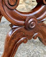 Victorian Mahogany X-Frame Stool (10 of 15) Victorian Mahogany X-Frame Stool (10 of 15)