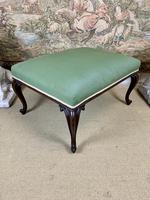 Very Large 19th Century Mahogany Framed Foot Stool (5 of 5) Very Large 19th Century Mahogany Framed Foot Stool (5 of 5)