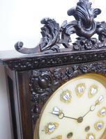 Rare Early Wall Clock Large Dial Rosewood 8 Day Striking Vienna Wall Clock (8 of 10) Rare Early Wall Clock Large Dial Rosewood 8 Day Striking Vienna Wall Clock (8 of 10)