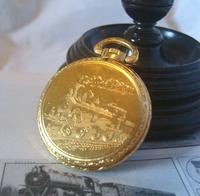 Vintage Pocket Watch 1970s Railroad 12ct Gold Plated West Germany Nos (6 of 11) Vintage Pocket Watch 1970s Railroad 12ct Gold Plated West Germany Nos (6 of 11)