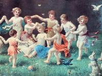 After: 'Hans Zatzka' Lovely Large Children Playing Gilt Framed Print (7 of 12) After: 'Hans Zatzka' Lovely Large Children Playing Gilt Framed Print (7 of 12)
