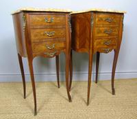 Pair of Antique French Bedside Cabinets Marble Top (2 of 6) Pair of Antique French Bedside Cabinets Marble Top (2 of 6)