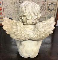 Large 1950's Vintage Chalk Winged Cherub (4 of 7) Large 1950's Vintage Chalk Winged Cherub (4 of 7)