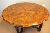 Antique Burr Walnut Extending Dining Table Eight Seater (8 of 14) Antique Burr Walnut Extending Dining Table Eight Seater (8 of 14)