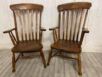 Pair of Edwardian Farmhouse Fireside Chairs (2 of 4) Pair of Edwardian Farmhouse Fireside Chairs (2 of 4)