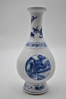 Chinese Blue & White Porcelain Ribbed Vase-19th Century (4 of 9) Chinese Blue & White Porcelain Ribbed Vase-19th Century (4 of 9)