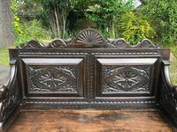 Antique English Carved Oak Hall Bench Settle (3 of 10) Antique English Carved Oak Hall Bench Settle (3 of 10)