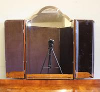 Antique Burr Walnut, Triple Mirror Shaped Dressing Table (12 of 12) Antique Burr Walnut, Triple Mirror Shaped Dressing Table (12 of 12)