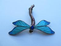 John Atkins & Son, JA&S, Silver & Enamel Dragonfly Brooch, Birmingham 1917 (4 of 8) John Atkins & Son, JA&S, Silver & Enamel Dragonfly Brooch, Birmingham 1917 (4 of 8)