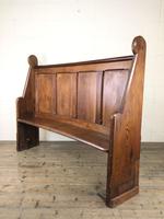 Antique Victorian Pitch Pine Curved Back Pew or Settle (14 of 16) Antique Victorian Pitch Pine Curved Back Pew or Settle (14 of 16)