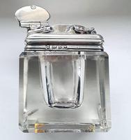 Antique Georgian 1829 Solid Sterling Silver & Glass Travelling Inkwell Ink Pot - 19th Century (4 of 10) Antique Georgian 1829 Solid Sterling Silver & Glass Travelling Inkwell Ink Pot - 19th Century (4 of 10)