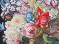 Oil on Canvas Still Life with Parakeet Artist George Rennie (9 of 11) Oil on Canvas Still Life with Parakeet Artist George Rennie (9 of 11)