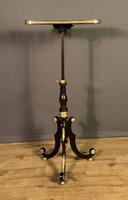 Stunning Regency Period Chinoiserie Ebonized Wine Table or Pole Screen (7 of 9) Stunning Regency Period Chinoiserie Ebonized Wine Table or Pole Screen (7 of 9)
