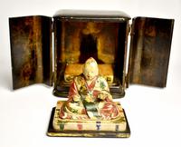 Travelers 19th Century Japanese Buddha/ deity in black lacquered case (3 of 10) Travelers 19th Century Japanese Buddha/ deity in black lacquered case (3 of 10)