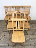 Set of Six Vintage Beech Chapel Chairs (7 of 19) Set of Six Vintage Beech Chapel Chairs (7 of 19)