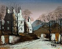 Ronald Folland Original Signed Winter Hamlet Landscape Oil Painting (2 of 12) Ronald Folland Original Signed Winter Hamlet Landscape Oil Painting (2 of 12)