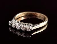 Antique Diamond Half Hoop Ring, Five Stone, 18ct Gold (13 of 13) Antique Diamond Half Hoop Ring, Five Stone, 18ct Gold (13 of 13)