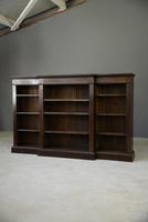 Antique Oak Breakfront Bookcase (3 of 11) Antique Oak Breakfront Bookcase (3 of 11)