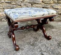 Victorian Mahogany X-Frame Stool (11 of 15) Victorian Mahogany X-Frame Stool (11 of 15)