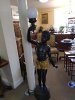 Pair of Bronze Blackamoor Lamps (2 of 9) Pair of Bronze Blackamoor Lamps (2 of 9)