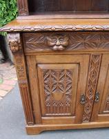1900's Large Carved Oak Bookcase with Good Carving (4 of 6) 1900's Large Carved Oak Bookcase with Good Carving (4 of 6)