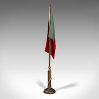 Antique Diplomat's Desk Flag, Continental, Brass, Portuguese, Circa 1920 (4 of 10) Antique Diplomat's Desk Flag, Continental, Brass, Portuguese, Circa 1920 (4 of 10)