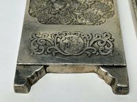 Set of 4 Antique Chinese Silver Zu Yin Hallmarked Scroll Weight Plaques Guangxu (3 of 12) Set of 4 Antique Chinese Silver Zu Yin Hallmarked Scroll Weight Plaques Guangxu (3 of 12)