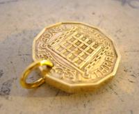 Vintage Pocket Watch Chain Fob 1965 Queen Elizabeth Threepenny Bit Old 3d Coin Fob (7 of 7) Vintage Pocket Watch Chain Fob 1965 Queen Elizabeth Threepenny Bit Old 3d Coin Fob (7 of 7)