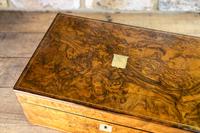 Superb Burr Walnut Writing Slope 1860 (13 of 13) Superb Burr Walnut Writing Slope 1860 (13 of 13)
