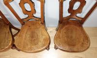 Set of Four Light Mahogany Victorian Hall Chairs (3 of 6) Set of Four Light Mahogany Victorian Hall Chairs (3 of 6)
