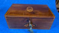 George III Solid Mahogany Box With Wonderful Inlaid Panels (4 of 18) George III Solid Mahogany Box With Wonderful Inlaid Panels (4 of 18)
