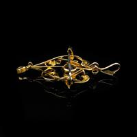 Antique Edwardian Amethyst and Pearl Lavalier 9ct 9K Gold Pendant and Brooch (8 of 10) Antique Edwardian Amethyst and Pearl Lavalier 9ct 9K Gold Pendant and Brooch (8 of 10)
