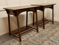 Pair of Arts & Crafts Elm Tables (2 of 8) Pair of Arts & Crafts Elm Tables (2 of 8)