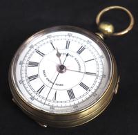 Antique Chronograph Pocket Watch Sweeping Stop Start Seconds Hand Swiss Made Key Wind. (5 of 8) Antique Chronograph Pocket Watch Sweeping Stop Start Seconds Hand Swiss Made Key Wind. (5 of 8)