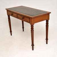 Antique Victorian Mahogany Leather Top Writing Table / Desk (3 of 10) Antique Victorian Mahogany Leather Top Writing Table / Desk (3 of 10)
