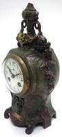 Antique French 8-day Painted Mantel Clock – Floral Dial Striking Mantle Clock (9 of 10) Antique French 8-day Painted Mantel Clock – Floral Dial Striking Mantle Clock (9 of 10)
