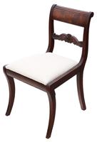 Pair of Regency mahogany dining side hall bedroom chairs C1825 (5 of 7) Pair of Regency mahogany dining side hall bedroom chairs C1825 (5 of 7)