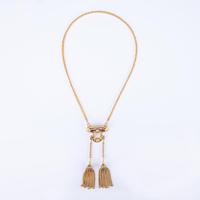 Antique Victorian Enamel 15 Carat Gold Tassel Necklace c.1860 (4 of 5) Antique Victorian Enamel 15 Carat Gold Tassel Necklace c.1860 (4 of 5)