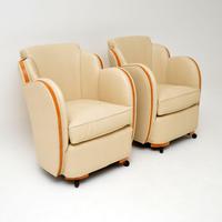 Pair of Original Art Deco Cloud Back Armchairs by Epstein (6 of 11) Pair of Original Art Deco Cloud Back Armchairs by Epstein (6 of 11)