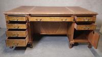 Antique Burr Walnut Partners Desk (4 of 12) Antique Burr Walnut Partners Desk (4 of 12)