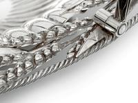 Victorian Oval Silver Plated Swing Handle Basket with Wheat and Rope Border on Four Cast Scroll Feet (2 of 5) Victorian Oval Silver Plated Swing Handle Basket with Wheat and Rope Border on Four Cast Scroll Feet (2 of 5)