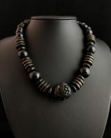 Victorian Bog Oak & Wood Bead Necklace (2 of 10) Victorian Bog Oak & Wood Bead Necklace (2 of 10)