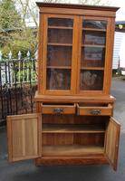1900's Golden Oak Chiffonier Bookcase with Glazed Top (3 of 4) 1900's Golden Oak Chiffonier Bookcase with Glazed Top (3 of 4)