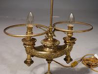 Rare Early 20th Century French Double Bouillotte Lamp (3 of 3) Rare Early 20th Century French Double Bouillotte Lamp (3 of 3)
