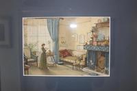 Antique Original Watercolour - Lady Reading - Mary Sophia Godlee 1860-1932 (3 of 5) Antique Original Watercolour - Lady Reading - Mary Sophia Godlee 1860-1932 (3 of 5)